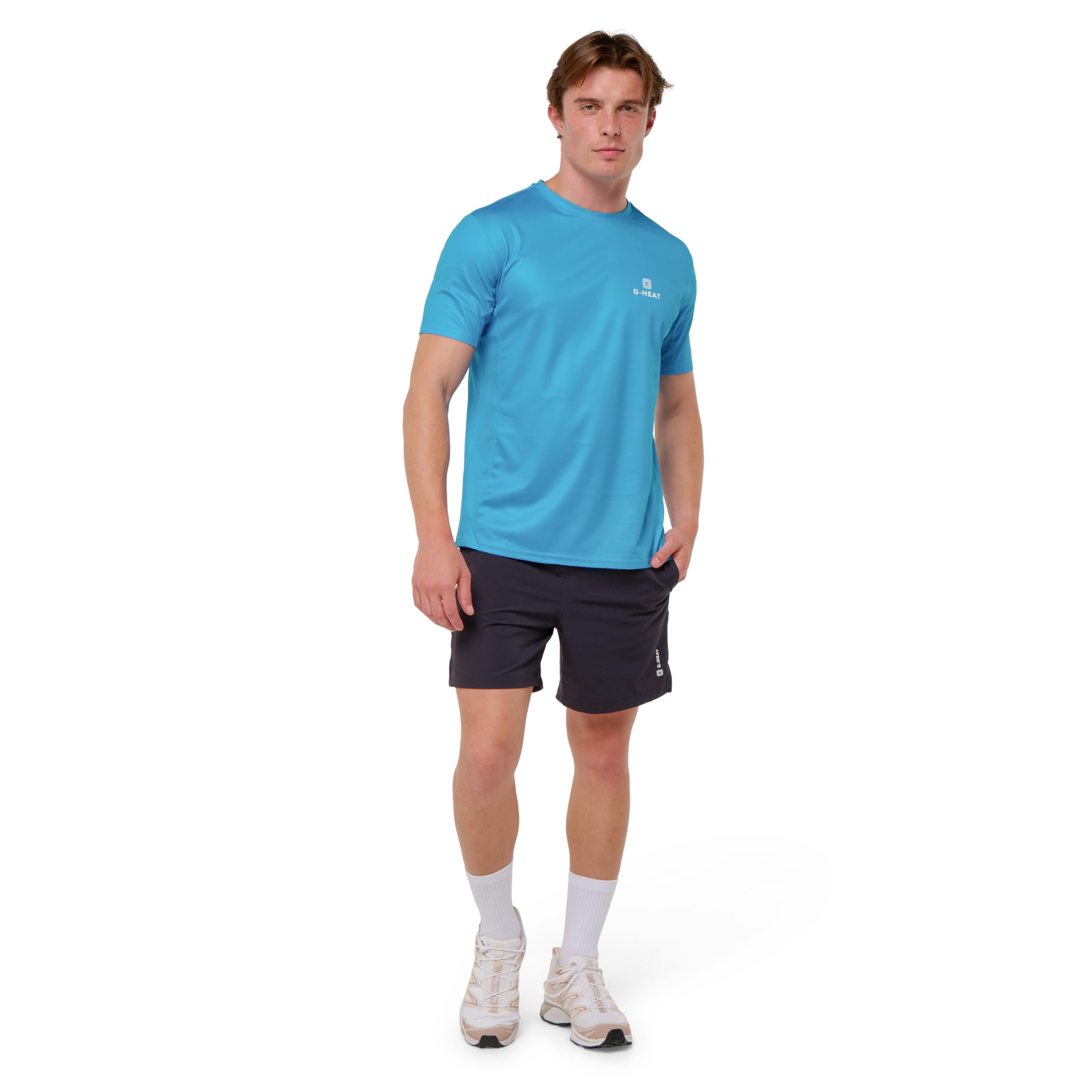 G-HEAT – Camiseta refrescante de manga corta anti-UV | Protección solar UPF50+ | Ultraligera, Transpirable, Refrescante, Ideal para deportes de verano, senderismo, running