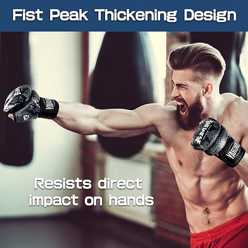 Miniatura 4 de Punch Bag Training Gloves, LangRay MMA Grappling Gloves for Sparring Martial Arts Boxing Training for Adults and Kids