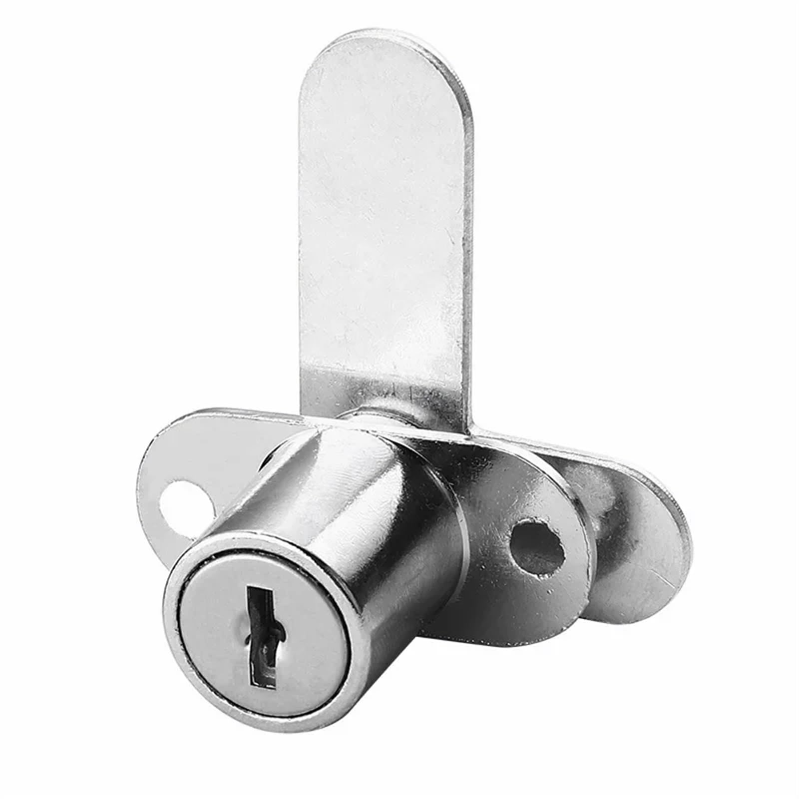 Cerradura de puerta de gabinete de doble apertura, cerradura de lengüeta de giro opuesto en 7 formas, cerradura de gabinete de archivo, cerradura de buzón, cerradura de puerta de muebles, 1 pieza(16mm
