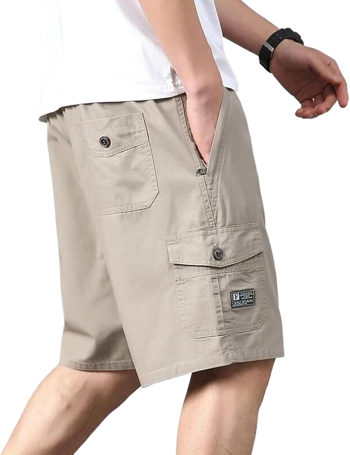 Summer Men Cotton Cargo Shorts Casual Multi Pockets Shorts Male Military Tactical Shorts