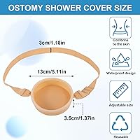 Vista 2 de Cubierta de ducha de ostomía, cubierta de baño impermeable para ostomía, suministros de ostomía, ostomía, colostomía, protector de ducha