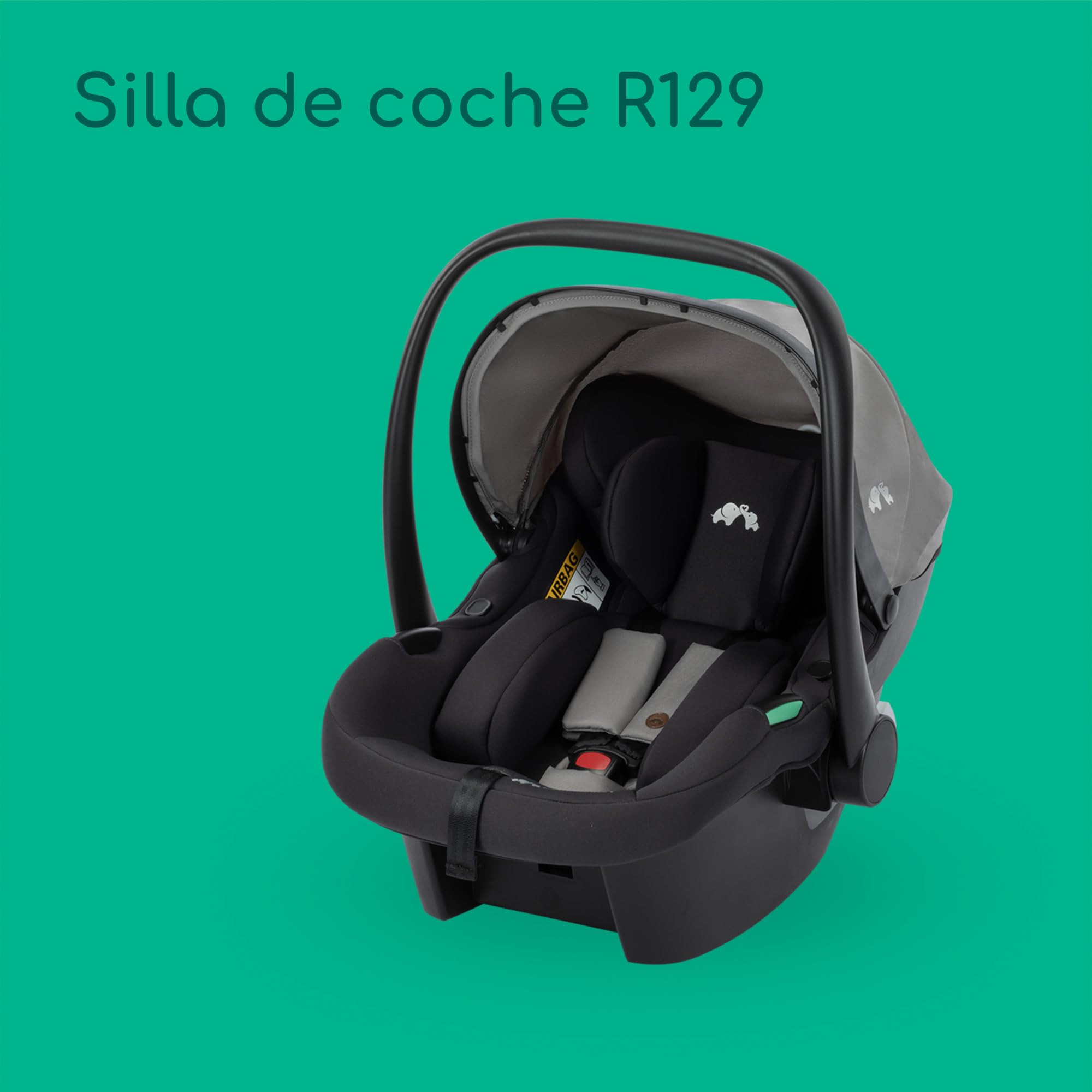 Bebeconfort Haze Trio Lux, Carrito Bebe 3 en 1 con Silla Coche Bebé i-Size, 0-4 Años Máx. 22 kg, Asiento 2 en 1 reversible, Reclinación Total, Plegado Compacto, Silla de Paseo Ligera, Tinted Grey