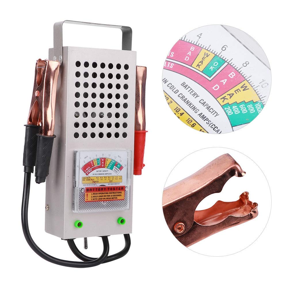 DAUERHAFT Tester per Batteria per Auto 12V, Analizzatore di Carico Automobilistico 200AH, Tester per Batteria di Prova di Carica, Test di Carico Massimo Automobilistico