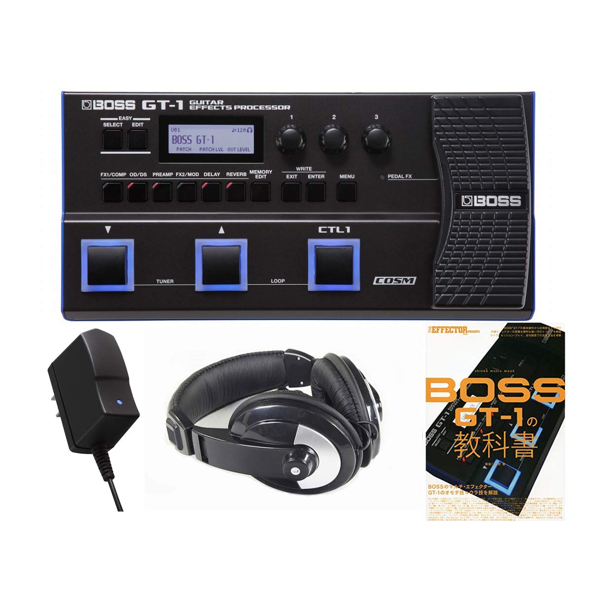 Amazon | BOSS GT-1 マルチエフェクター 純正アダプター GT-1 教科書