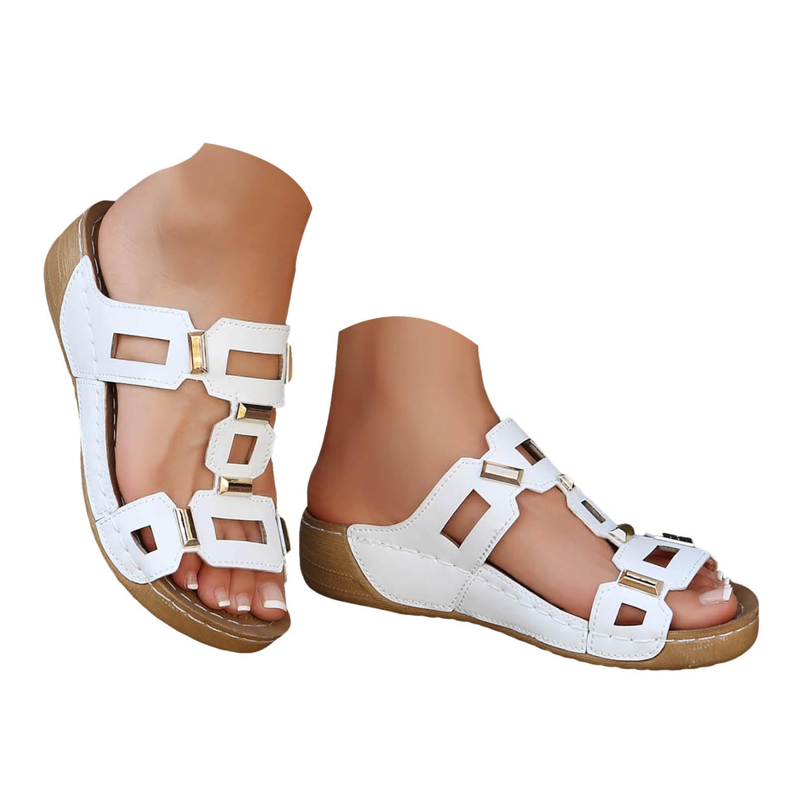 Tropeziennes Sandales Femme Chaussures Orthopédiques Femme Été Chaussures De Loisirs Confortables Sandales Compensées Avec Bande Croisée Pantoufles Été Anatomiques Confortables Fabriqué En Italie