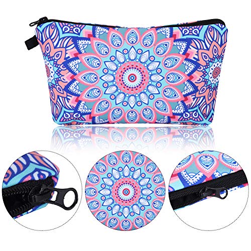 image for Chuangdi 6 Pieces Makeup Bag Toiletry Pouch Waterproof Cosmetic Bag wi