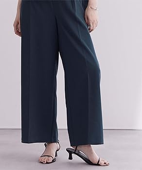 ネイビーおしゃれアーバンリサーチ美シルエットピンタックドロストパンツウエストゴム ネイビーおしゃれアーバンリサーチ美シルエットピンタック