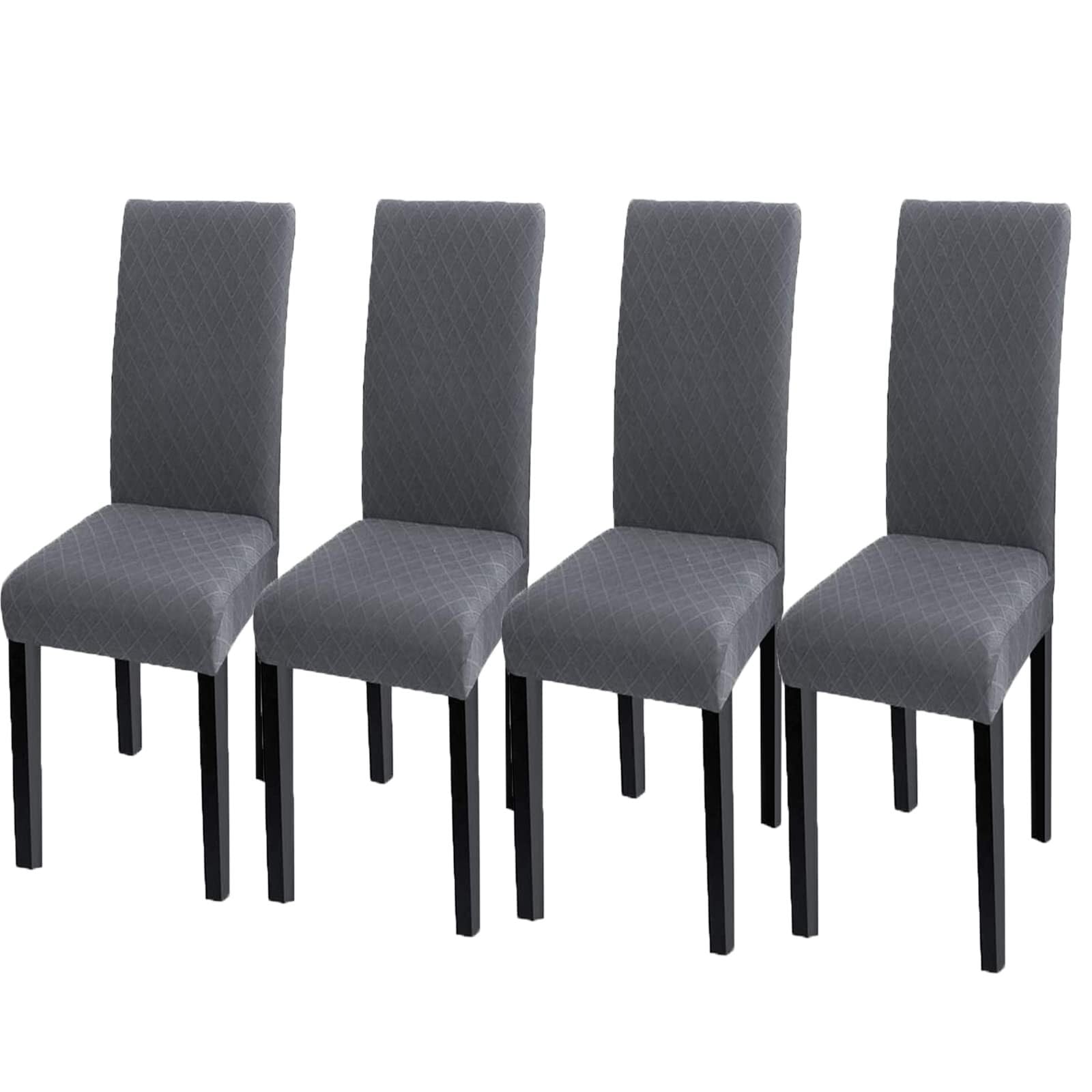 NMVAWIPT Stretch Parsons Dining Chair Covers, Removable Washable Elastic Slipcovers, For Restaurant, Hotel, Ceremony(#4,4pcs)