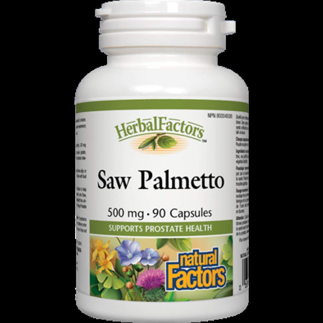 Saw Palmetto 500mg (90Capsules) Brand: Natural Factors : Amazon.ca