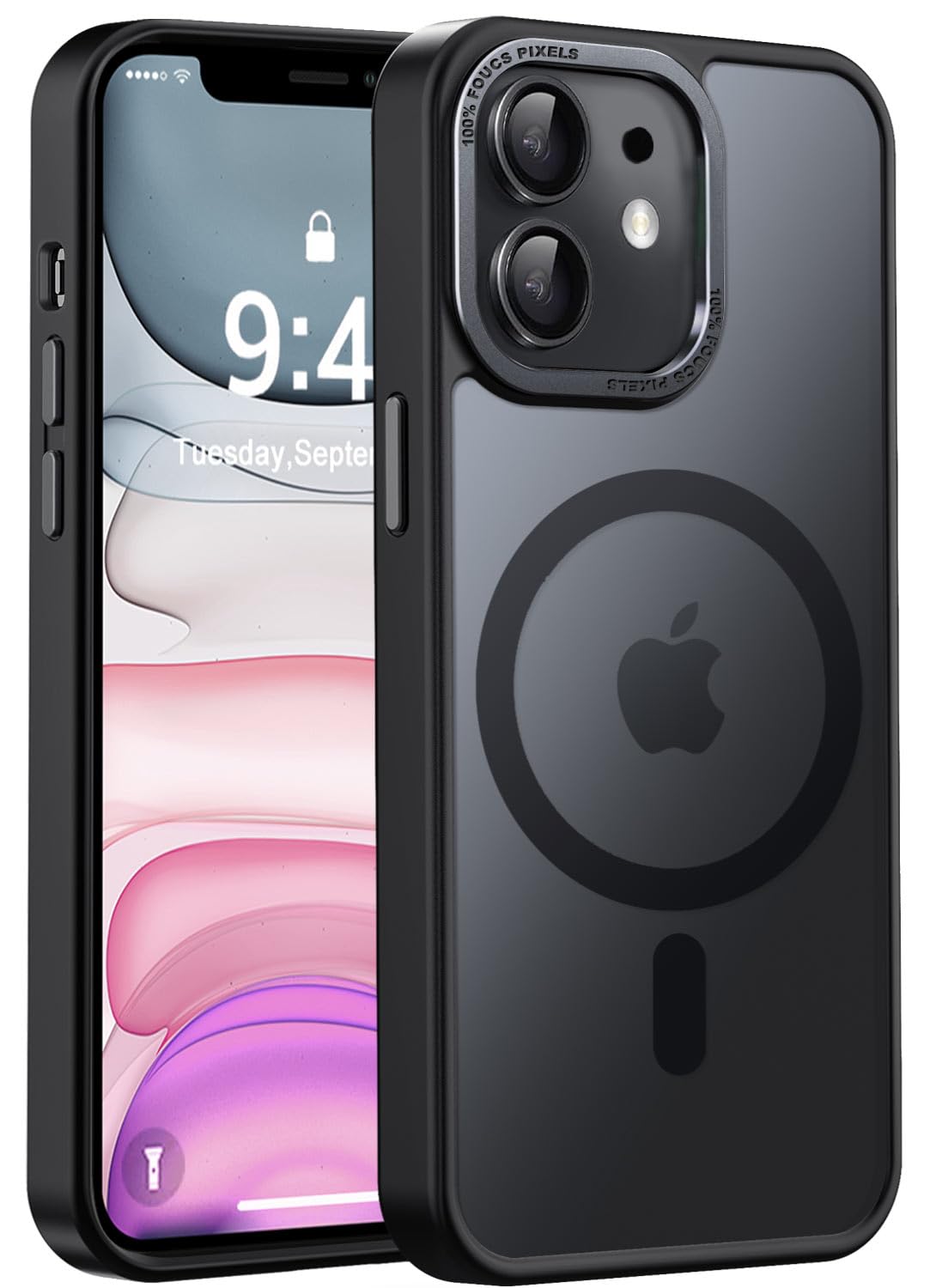 Newfuture Strong Magnetic Compatible with iPhone 17 Pro Case [13 FT Military Drop Protection] [Compatible with Magsafe] Slim Translucent Matte Shockproof with Anti-Fingerprint Phone Case, Tender Pink — view 179