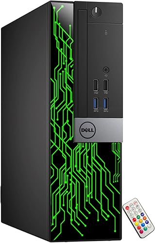 Miniatura 4 de Dell OptiPlex - Computadora con luces RGB personalizadas para escritorio, Intel Core i5 6500, 3.2 GHz, 8 GB de RAM, 256 GB SSD, Windows 11 Pro,