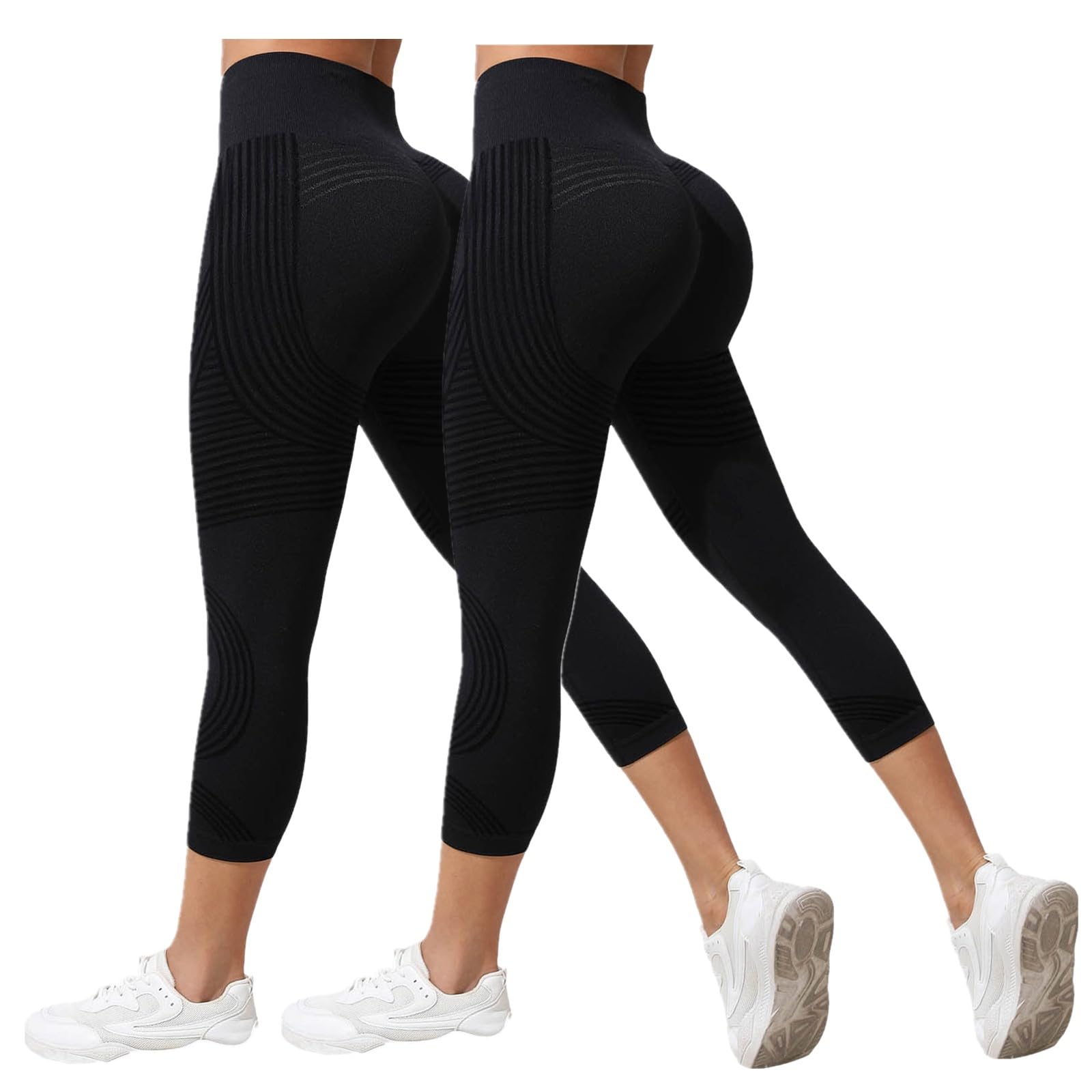 Legging Anti Cellulite Femme Compression 3D Minceur Leggings Femme Taille Haute sans Couture Push-Up Opaque Yoga Fitness Pantalon Sport