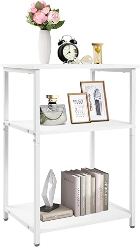 NO MORE TAG Estantería industrial de 3 niveles estantería de madera y marco de metal estantes de pie estantería moderna estante de almacenamiento de