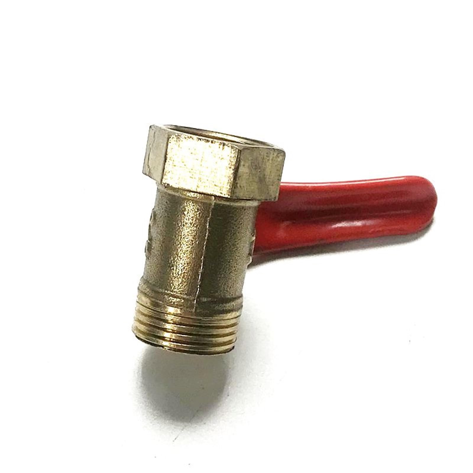 1 mosiężny zawór kulowy, 1/8", 1/4", 3/8", 1/2", złącze zaworu żeńskiego/męskiego, adapter łącznika do montażu rur miedzianych CZYC (0,25 cala)