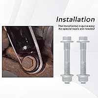 Vista 6 de Par de pernos y tuercas de montaje de amortiguador delantero o trasero M14 Compatible con Dodge Ram1500,Ram2500,Ram3500,Ram4500,Ram5500