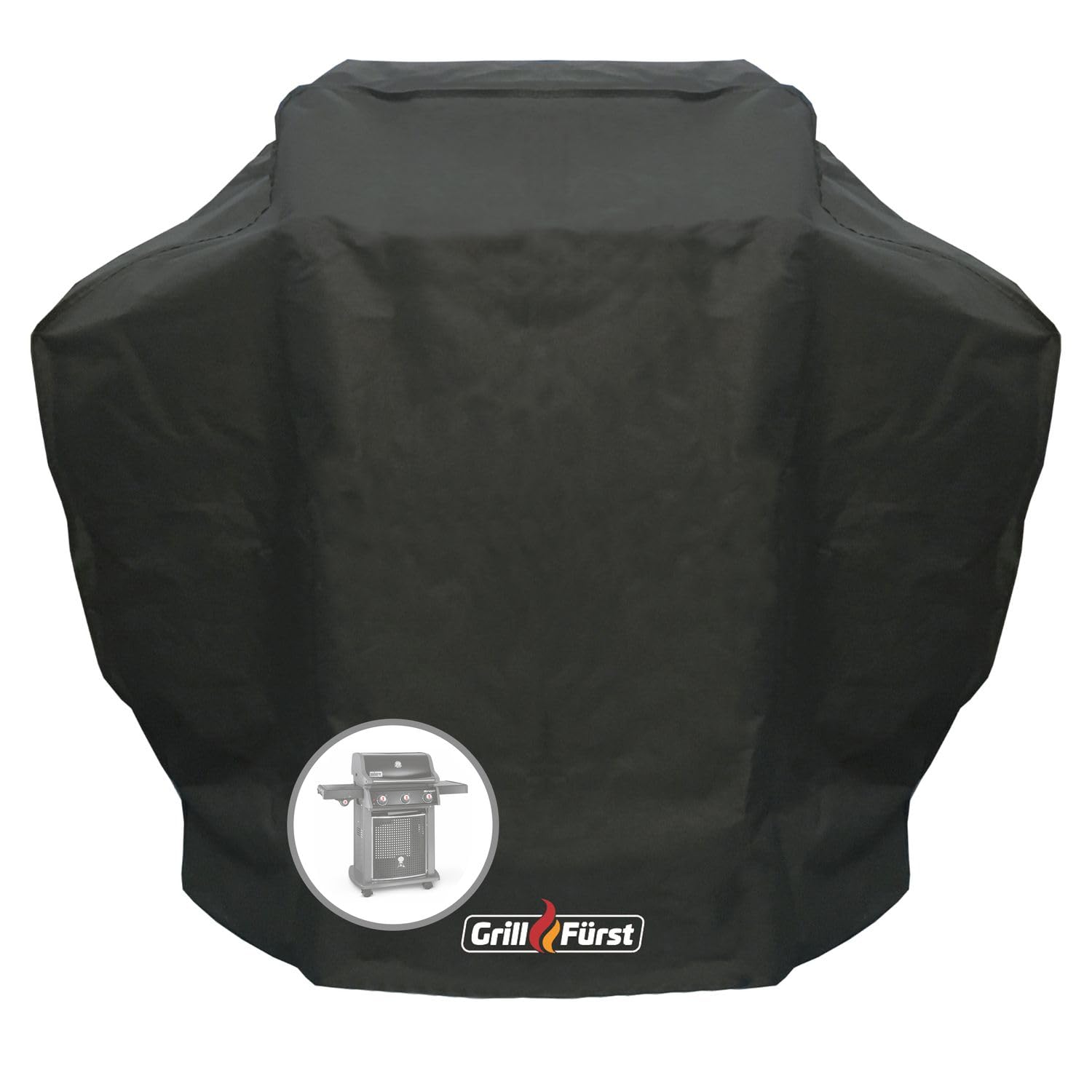 Grillfürst Grill Abdeckhaube - robuste Grill-Abdeckung 138 x 72 x 115 cm, wetterfest und wasserdicht, Abdeckung Gasgrill für Weber Gasgrill Serie Spirit 300