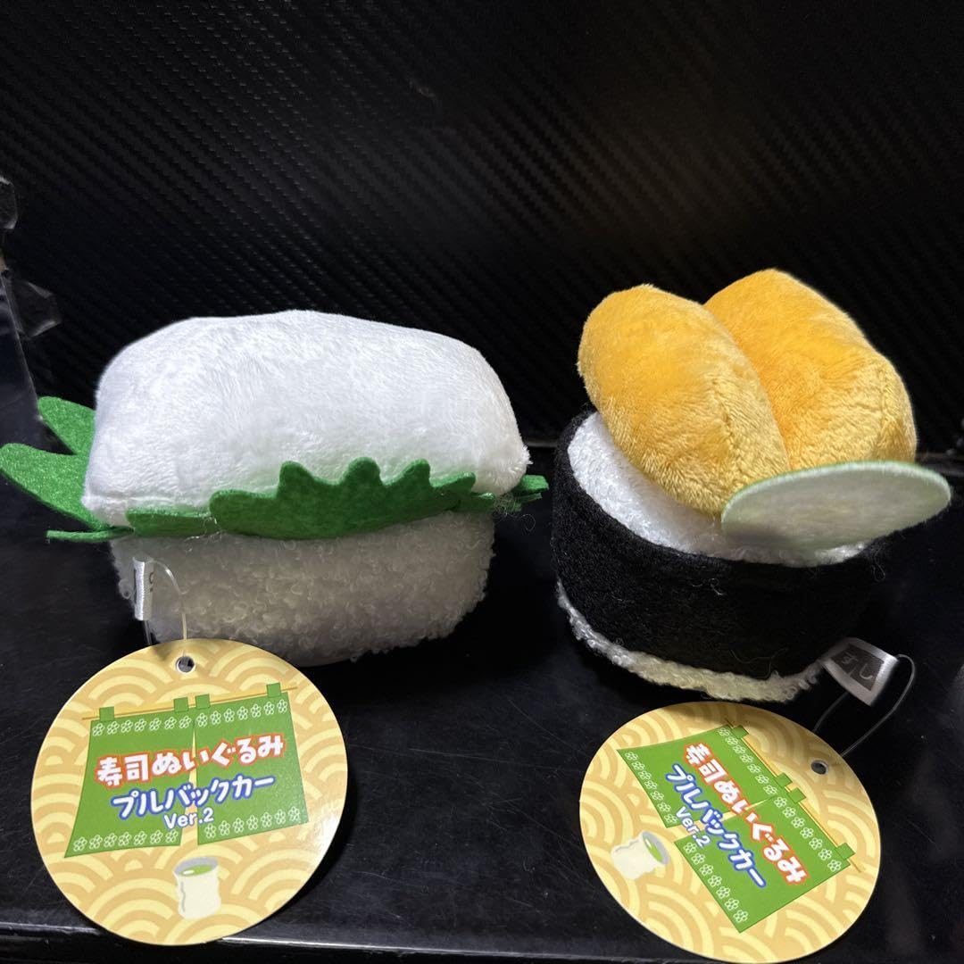 Amazon.co.jp: 寿司ぬいぐるみプルバックカーver.2 まぐろ いか うに 3