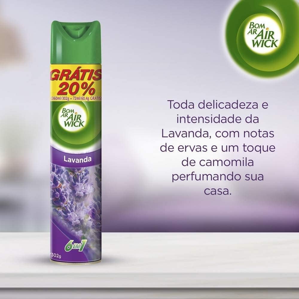 Bom Ar Aromatizador Aerossol Lavanda 432ml Oferta