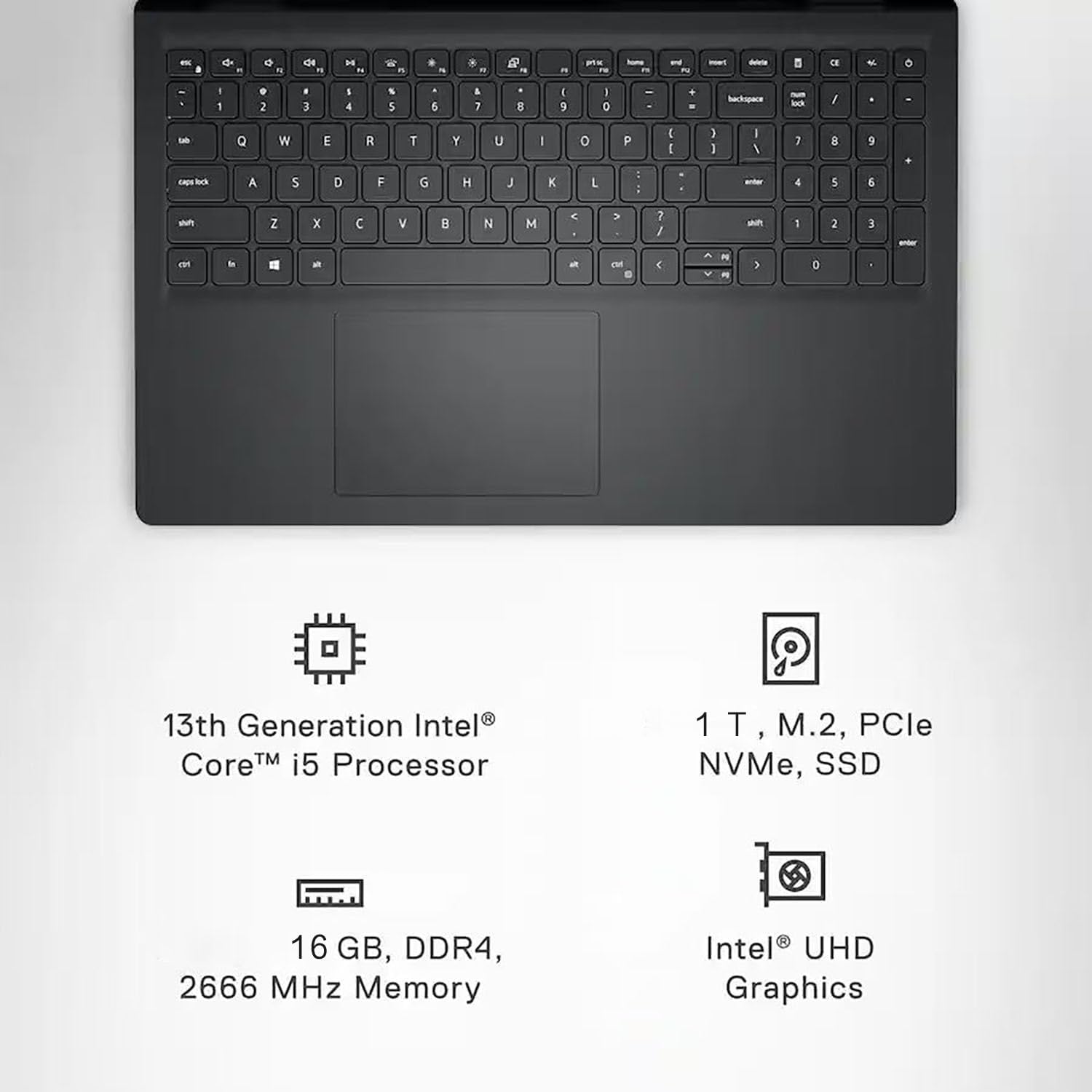 Dell Inspiron 3530 Touchscreen Business Laptop, 15.6" FHD, Intel 13th Gen i5-1334U, 16GB RAM, 1TB SSD, Intel UHD Graphics, Numeric Keypad, Copilot AI PC, WiFi 6, Win11 Pro, WOWPC Recovery USB
