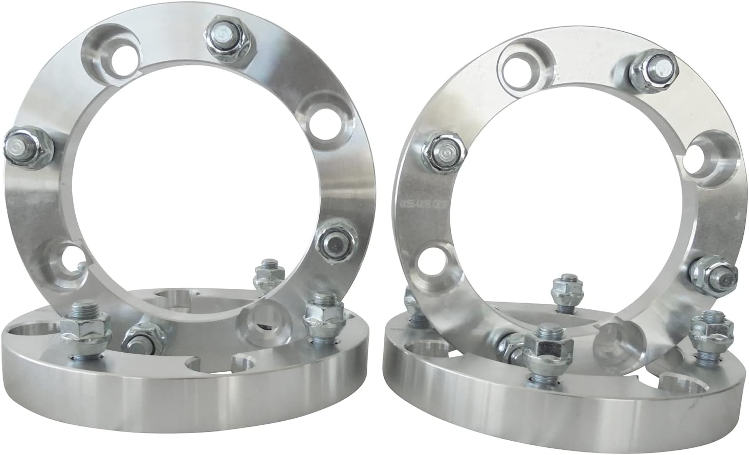4 QTY 1" 4x137 to 4x156 ATV Wheel Spacer Adapters Center Bore 110mm, Stud 12x1.5