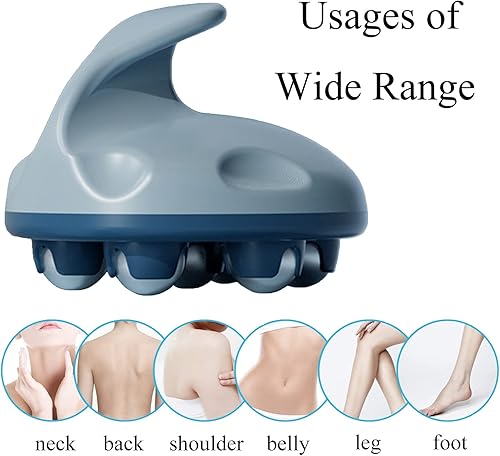 Miniatura 5 de Masajeador de mano, herramienta de masaje de cuerpo completo con masajeador de bola de rodillo, rodillo manual de 360 grados para músculos, espalda,