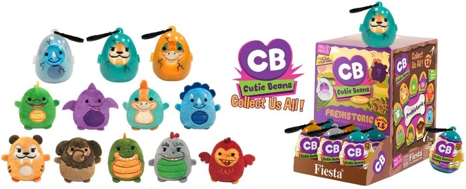 Toys My stery Mini Cutie Beans Mystery Blind Box Plush Figures (Prehistoric Animals)