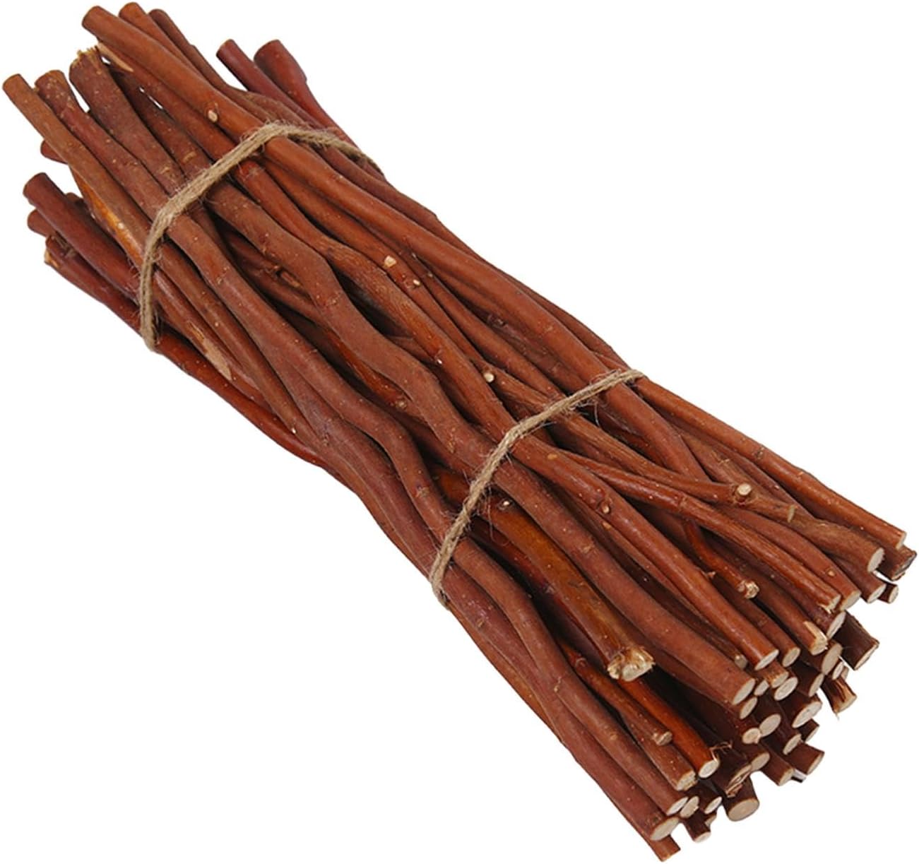 Amazon Freneci 小さな木の棒 木の枝の棒 木の丸太の棒 クラフト用の木の小枝, 茶色の薄い, 50 個 30 センチメートル