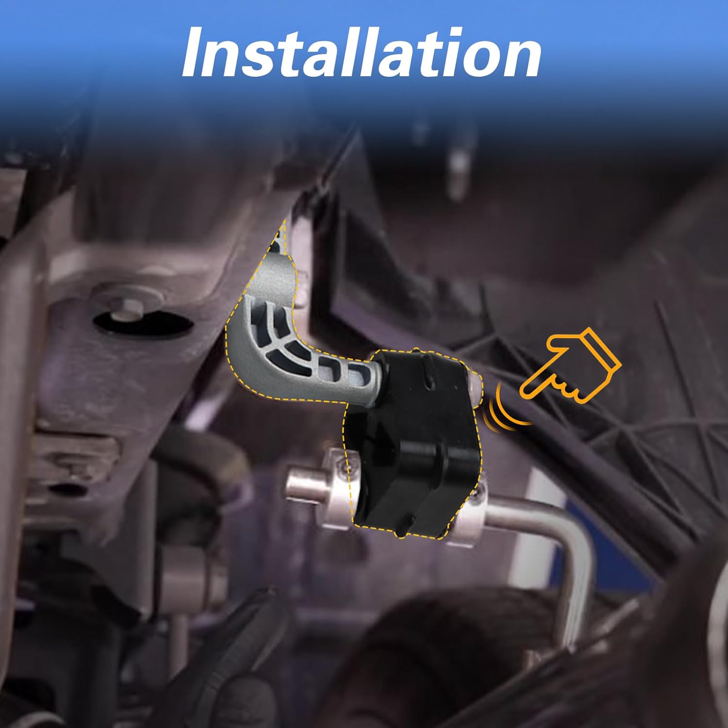 FUSCH Upgraded Rear Left Exhaust Bracket Muffler Support Assembly with Hanger Rubber Compatible with Ram 1500 5.7L 6.2L 2019-2024，Driver Side，Replace #: 68275662AB 68519121AA