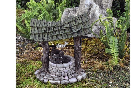 Miniatur Mini Fairy Garden Wishing Well Cover