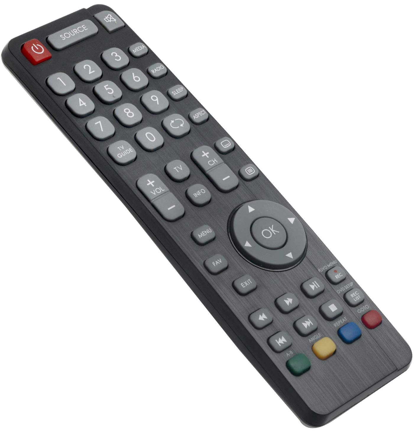 Télécommande Remplacement Pour Sharp Aquos TV - Compatible Modèles 4K Freeview LCD LED Smart - Sans Configuration