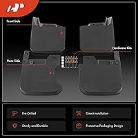 Vista 3 de A-Premium Juego de 4 protectores contra salpicaduras con kit de herramientas compatibles con Jeep Gladiator, Willys/Sport, 2023 2024, camioneta