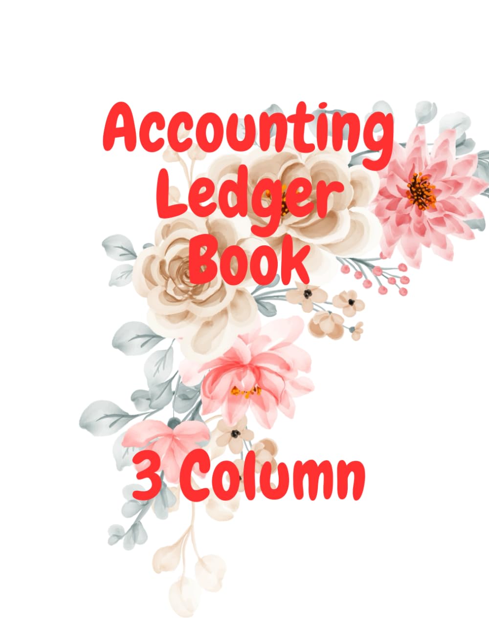 Accounting Ledger Book 3 Column
