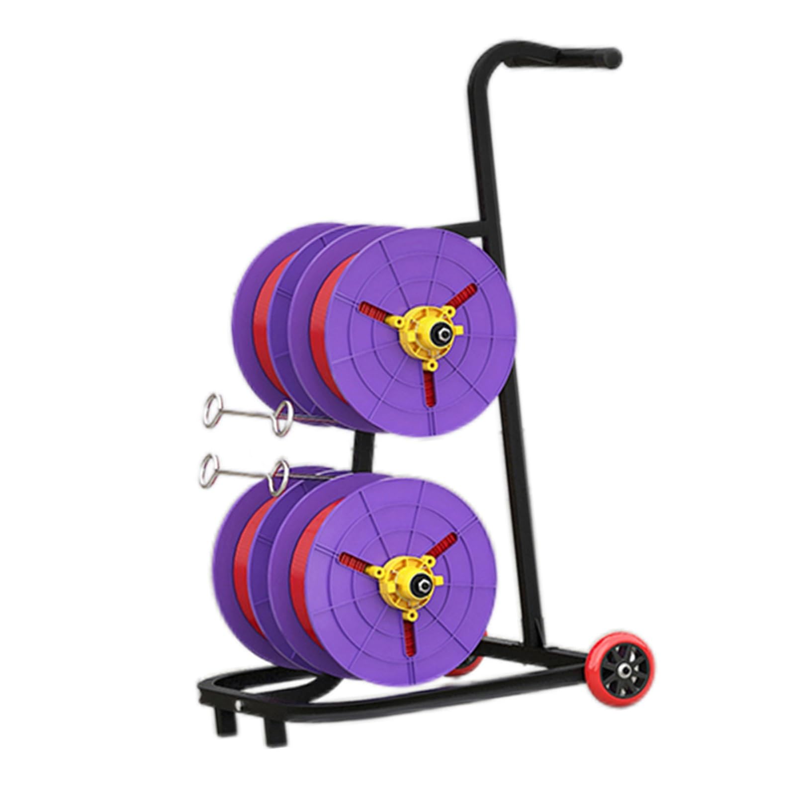WDSOPK Wire Spool Rack,Multi Purpose Wire Dispenser Holds,Heavy-Duty Bulk Wire Holder for Electrical,for Workplace Efficiency (4 Rods Wire)