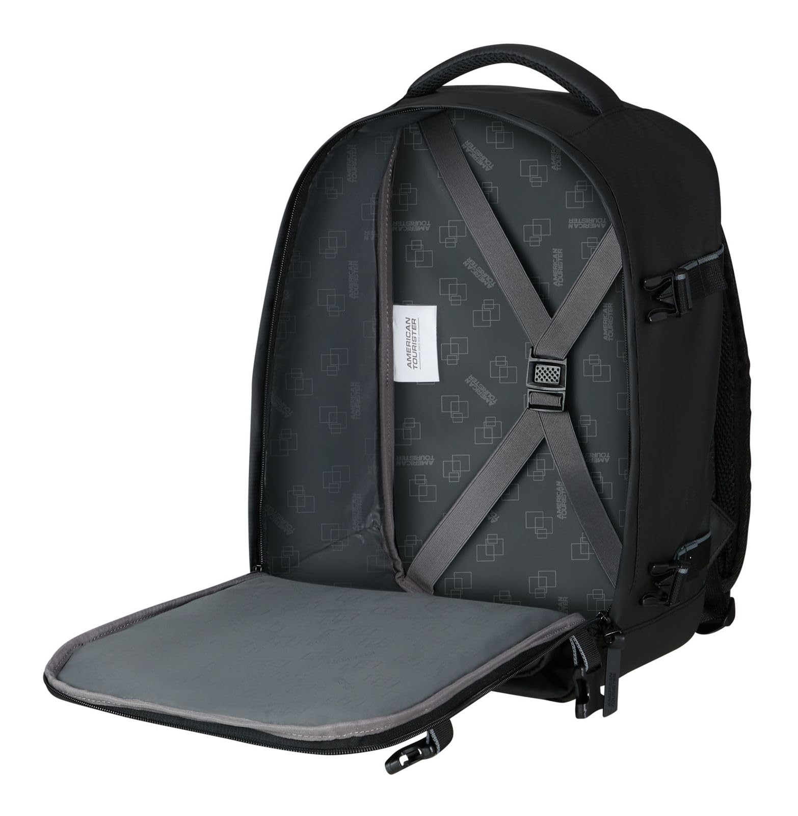 American Tourister Take2Cabin - Torba kabinowa Ryanair 25 x 20 x 40 cm, 24 L, 0,50 kg, bagaz podreczny, plecak samolotowy S Underseater, edycja czarna (edycja czarna)