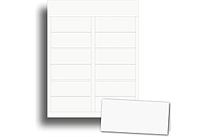 High-Quality White Matte Printable Name Cards for Table Decor