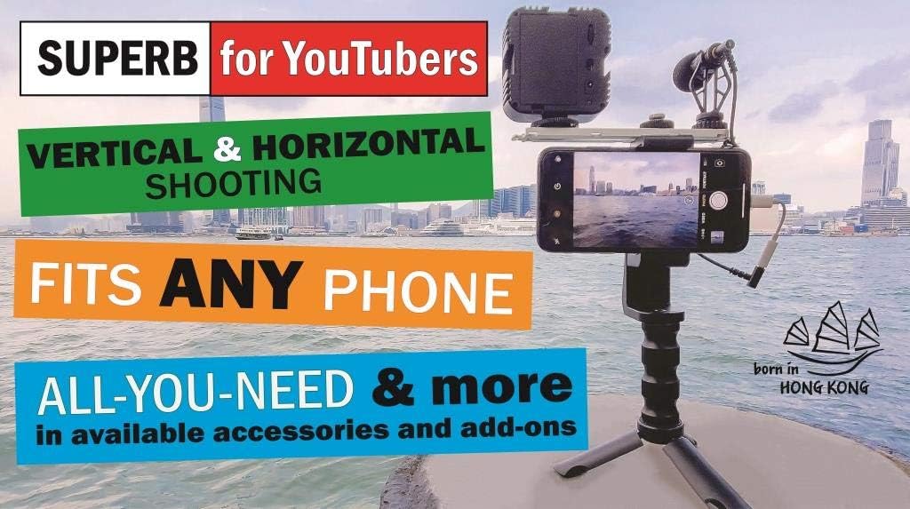 Amazon Crazy 🔥 Deals Universal Video Rig System for Vertical and Horizontal Shooting with Any Smartphone DREAMGRIP Scout XM with Patented Track Connector for External Lights, Mic and Another Photo/Video Accessories Black Friday - 70% OFF Universal Video Rig System for Vertical and Horizontal Shooting with Any Smartphone DREAMGRIP Scout XM with Patented Track Connector for External Lights, Mic and Another Photo/Video Accessories