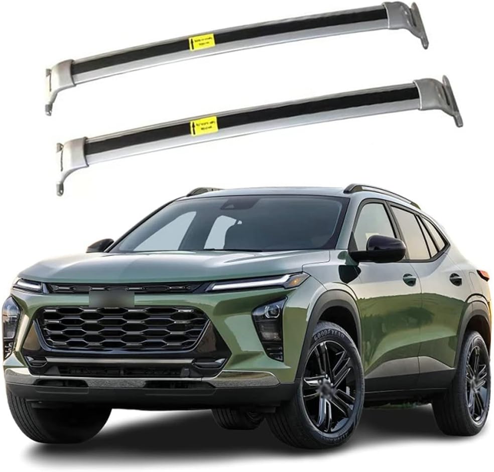 FTAPACCE 2PCS Crossbar Cross Bars Fits for Chevrolet All New Trax 2023 2024 Roof Rack Rail Carrier Lockable Luggage Carrier Aluminum (Silver)