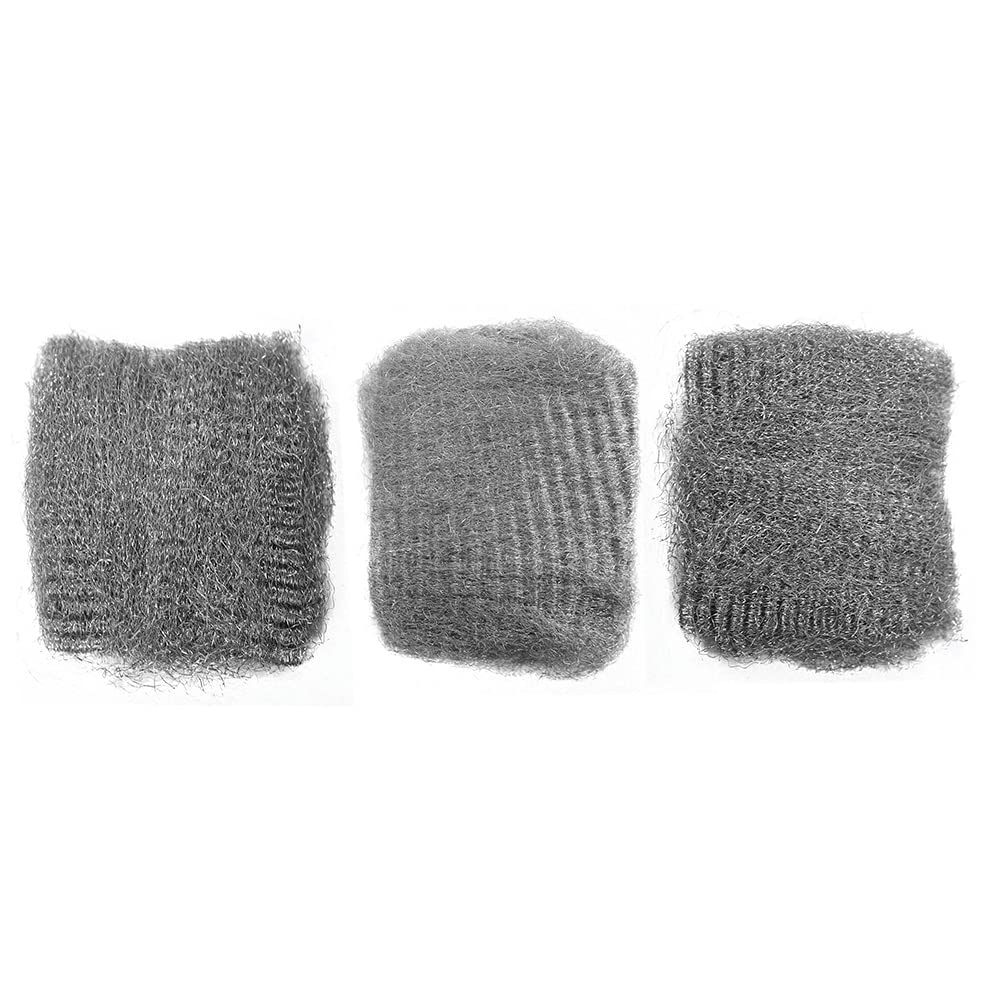 30g Steel Wire Wool Fine Assorted For Rust Brass Copper Metal 3pc DT80825