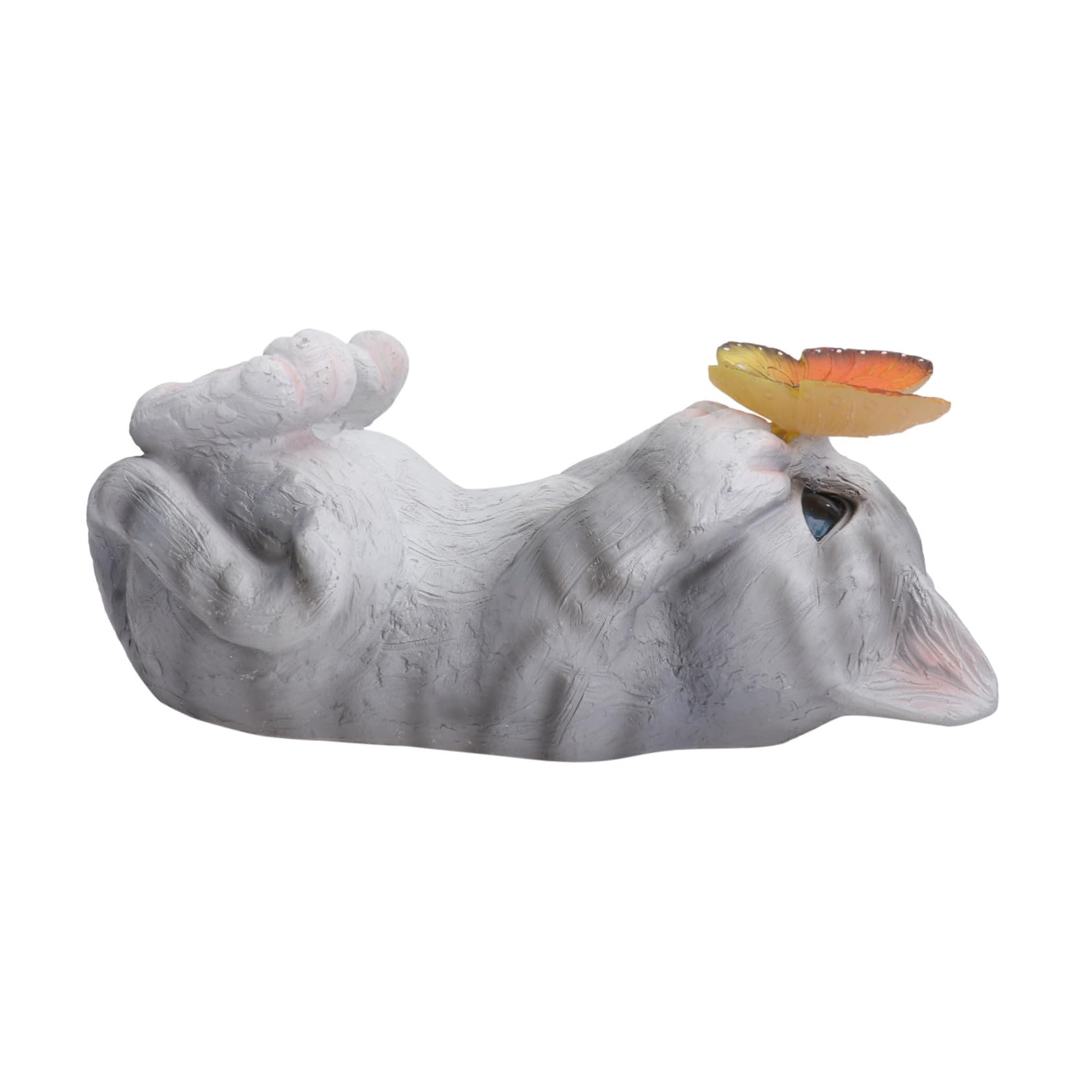 VICASKY Figurine Lumineuse De Chat En Résine Solaire Pour Jardin Extérieur, Décoration De Paysage Créative, Pelouse Terrasse, Alimentée Par Énergie Solaire, Ornement Décoratif Original