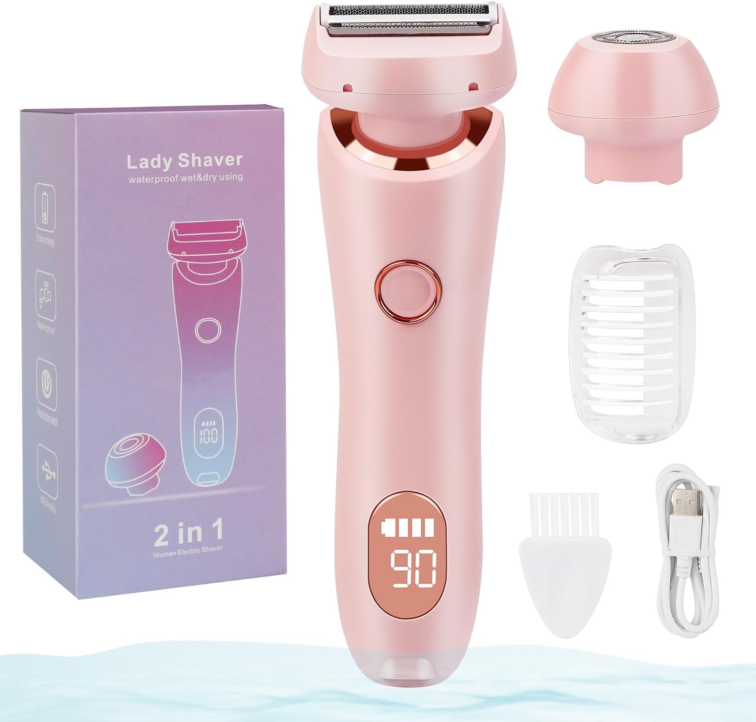 Solys Razaors for Women, Wet & Dry Electric Waterproof Shaver, The Glide Pro 3.0 Duskofficial Razor, 2 in 1 Livora Silk Electric Shaver for Women, Dusk Razor, Painless Hair Removal