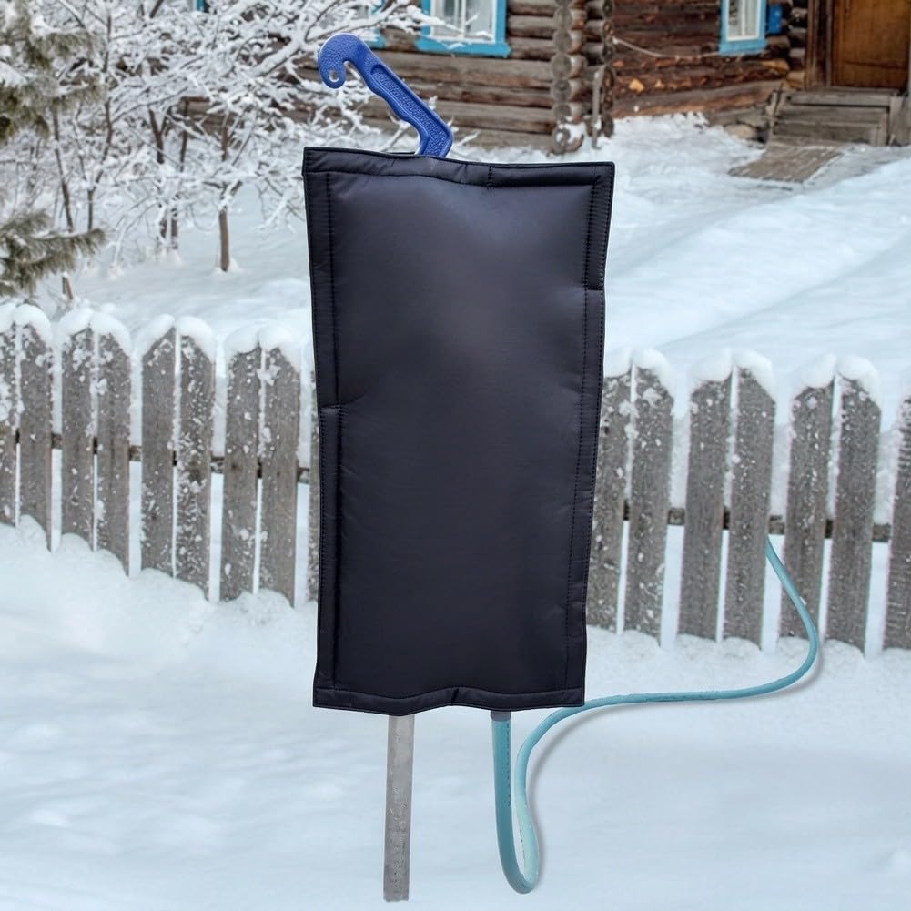 Funda para grifo Jardín 600D Negra Protección Heladas Funda para