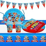 vajilla bebe patrulla canina 🥤【Materiales De Alta Calidad】: El juego de vajilla de fiesta de Paw Patrol está hecho de materiales de papel duraderos y de calidad alimentaria en los que las comidas de la fiesta se pueden almacenar sin ningún problema. Los artículos para fiestas de Paw Patrol son la mejor opción para hacer felices a los invitados y a los niños. Llévalo a casa con confianza y disfruta de una fiesta feliz y especial.