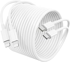 2 Roots, USB-C to Lightning Cable, 6.6ft iPhone Cable, 20W Compatible, PD Fast Charging, Type C, iPhone Charging Cable, Lightning Charging Cable, Ultra Durable Sync