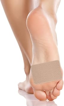 Steins Moleskin Foot Blister Heel Pads for Feet with Adhesive Backing, Chafing and Protection, Tan, 2" x 3" 100 Count