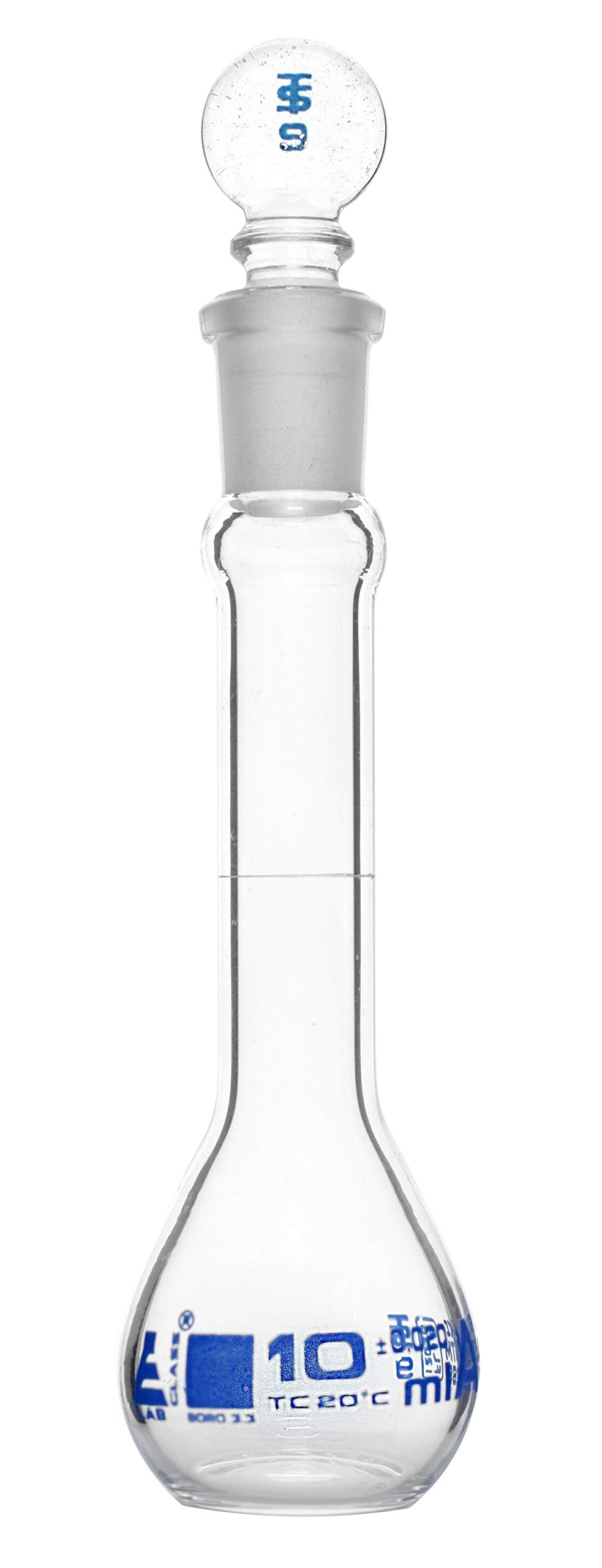 Volumetric Flask, 1000ml - Class A, ASTM - Tolerance ±0.300 ml - Glass Stopper - Single, Blue Graduation - Eisco Labs — Amazon image 10