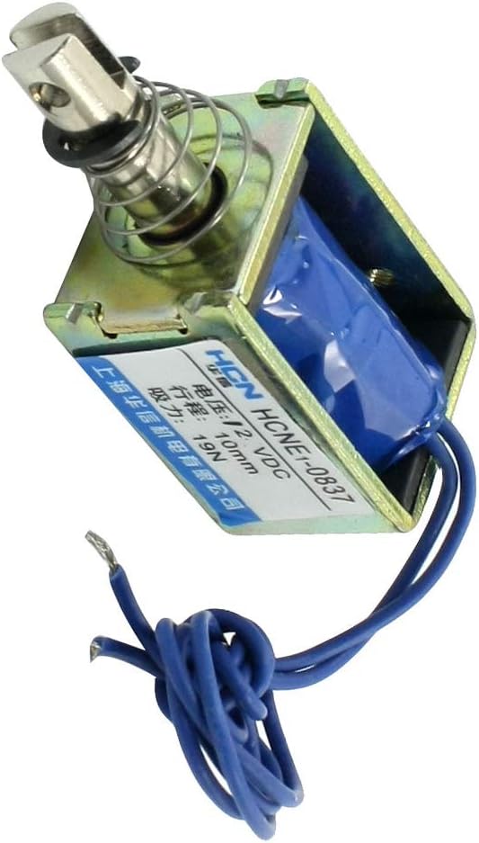 Aexit HCNE1-0837 (Control electrical) DC12V 10mm Stroke 19N Force Pull Type (23ry248qf749) Linear Solenoid