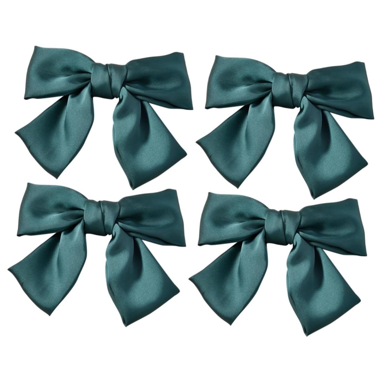 4 Weihnachtsschleifen Mit Glitzer – Haarnadeln & Kopfschmuck Für Mädchen Zum Fest