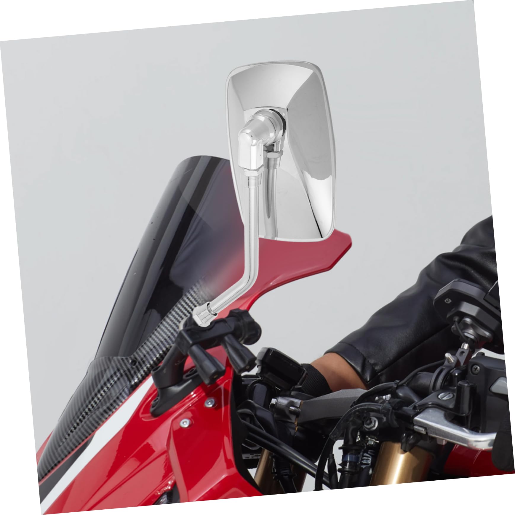 Cabilock Espejo Retrovisor Modificado Para Motocicleta Scooter y Motocross Diseño Cuadrado Espejo Lateral Equipo Para Moto