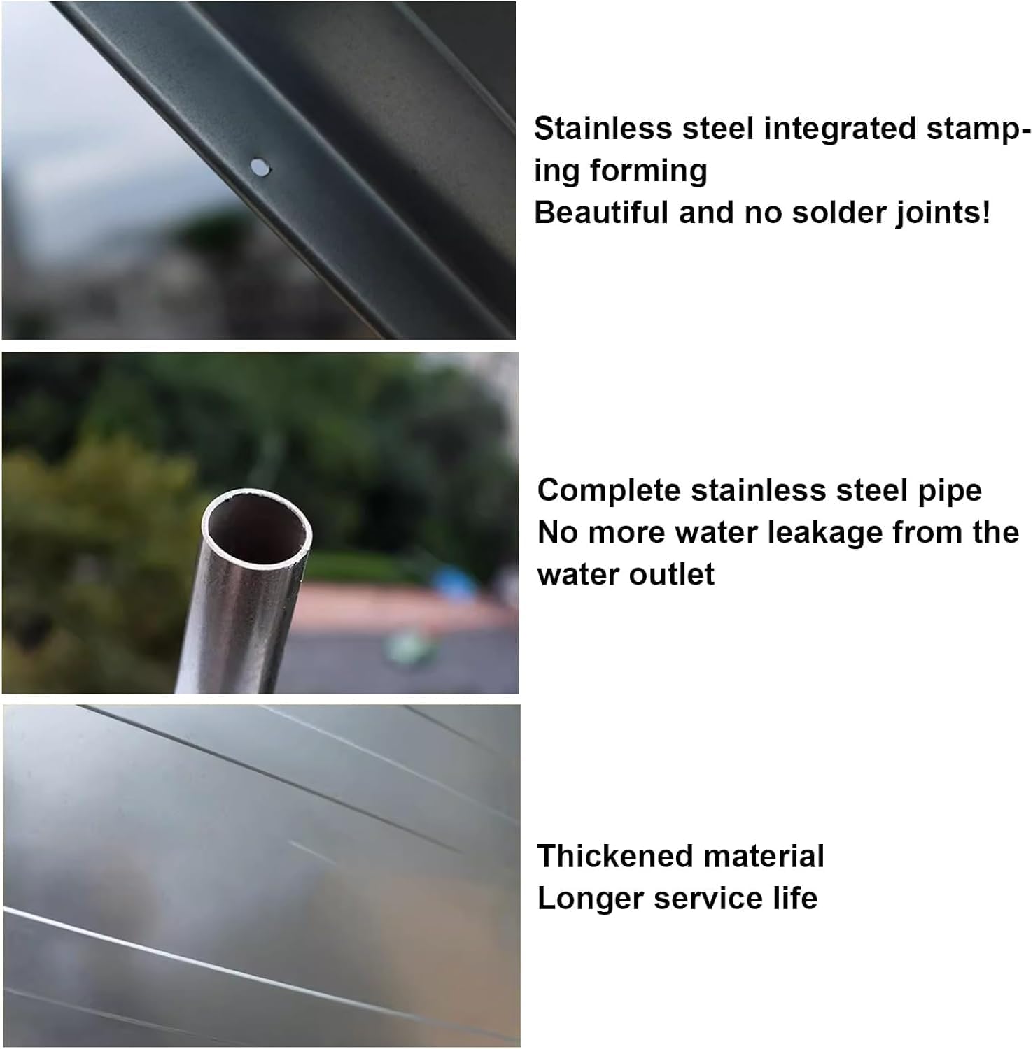 Premium Stainless Steel AC Drip Pan with Drain Hole | Leak-Resistant Tray for Mini Split & Window Units | Outdoor Condensate Drain Pan (2 Pack, 33x15 in)