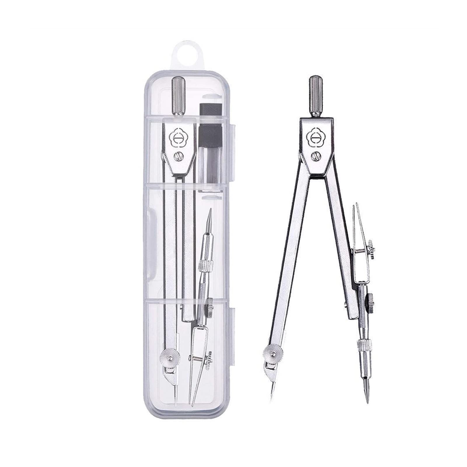 Set Compasso Da Disegno 5 Pezzi - Geometria E Tecnica Per Scuola E Ufficio - Foto 6